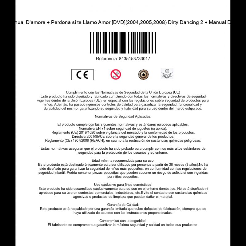 Dirty Dancing 2 + Manual D'amore + Perdona si t... image number null