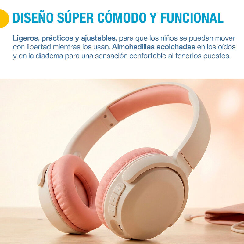 Aud&iacute;fonos Inal&aacute;mbricos para Ni&ntilde;os, Diadema con ... image number null