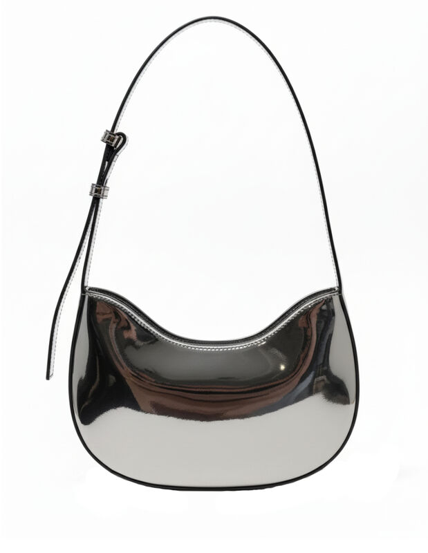 Calvin Klein Bolsa Shoulder Para Dama Plateada ... image number null