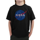 Camiseta Word Art Para Ni&ntilde;o - Las Misiones M&aacute;s Importantes de la NASA - Negro