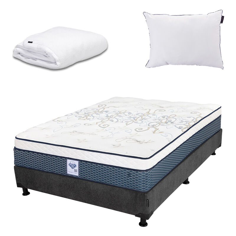 Colch&oacute;n Queen Size Cantabria + Box + Almohada O... image number null