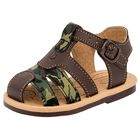 Biberones Sandalia para bebé niño café multicolor