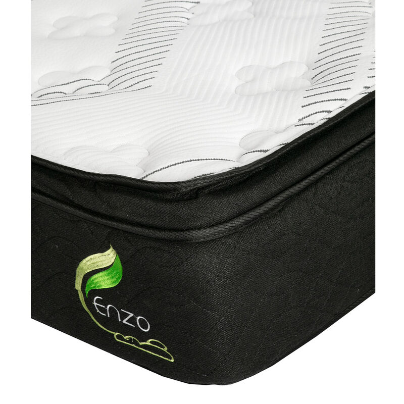 Colch&oacute;n Queen Size Enzo + Almohada One + Protec... image number null