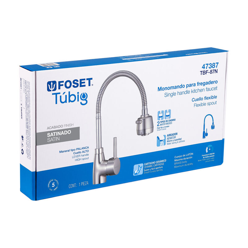 Monomando para Fregadero con Cuello Flexible Sa... image number null