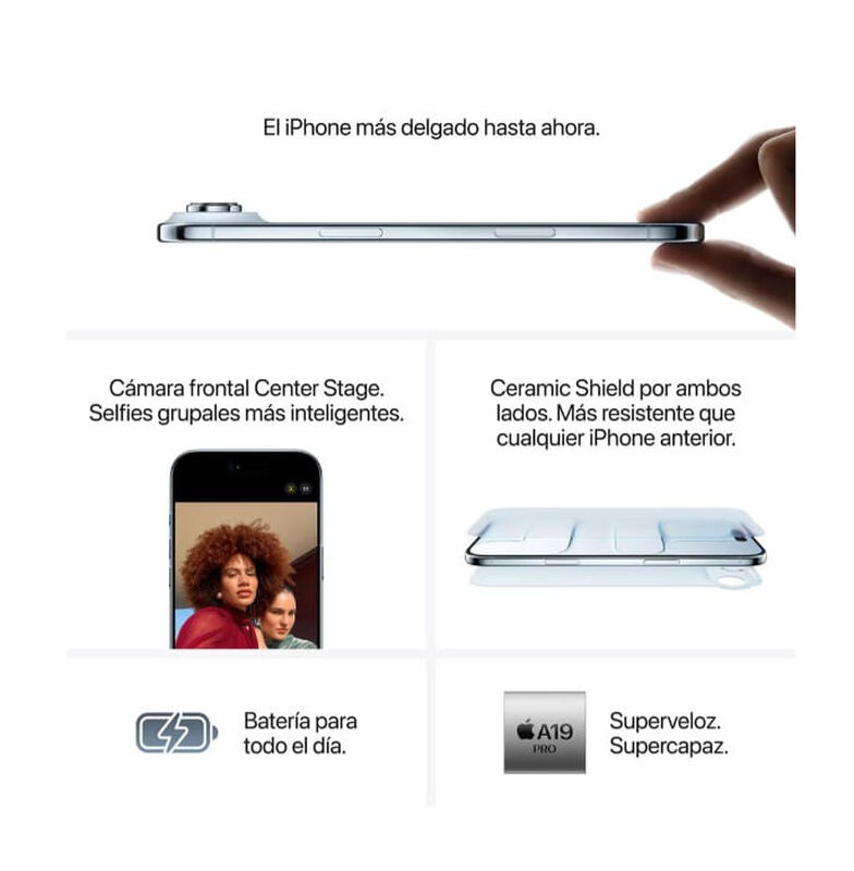 Apple iPhone 17 Air 256GB e-Sim Negro image number null