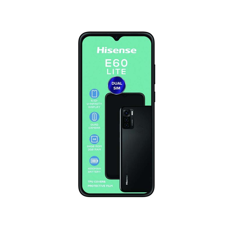 Celular Hisense E60 LITE 64GB 2GB RAM NEGRO image number null