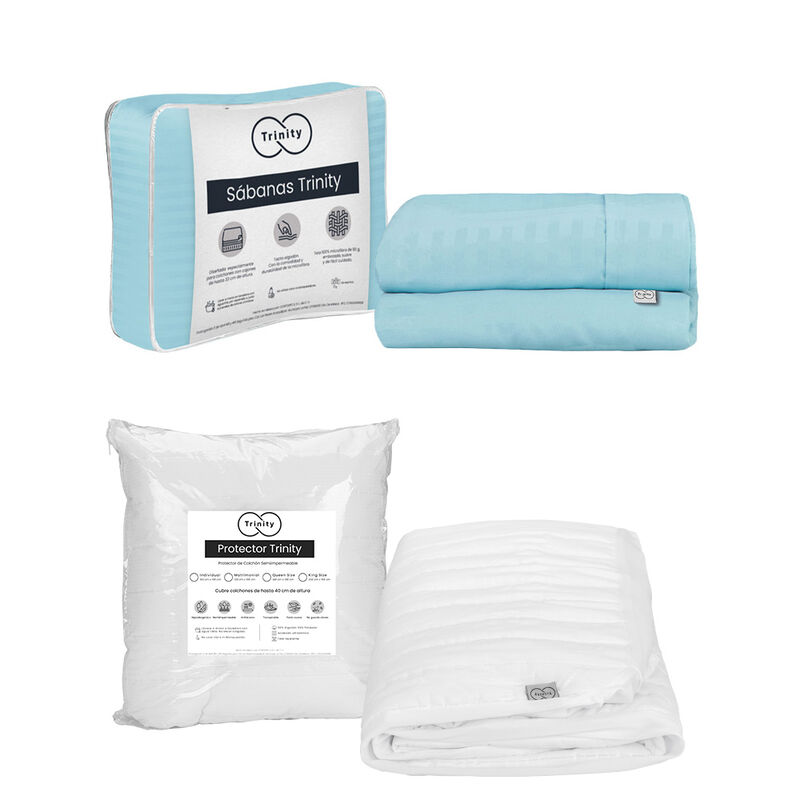 Protector de Colch&oacute;n Impermeable Individual Tri... image number null