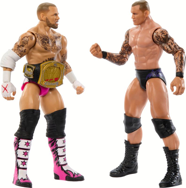 Pack De 2 Figuras De Acci&oacute;n Mattel Wwe Main Eve... image number null
