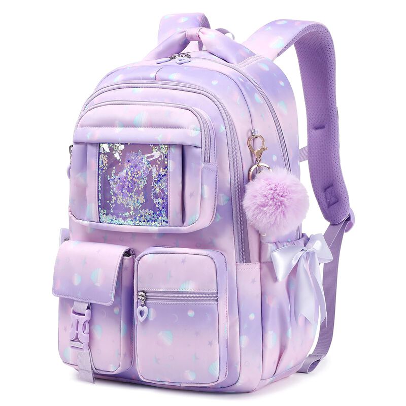 Mochila Pig Pig Girl 29x16x45 Cm Concha Morada image number null
