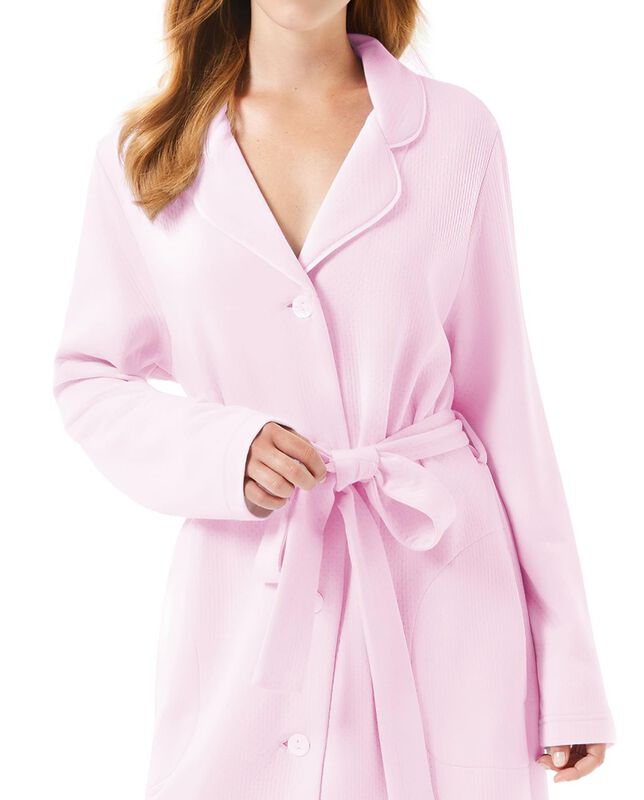 Bata Abotonada con Vivo Rosa image number null