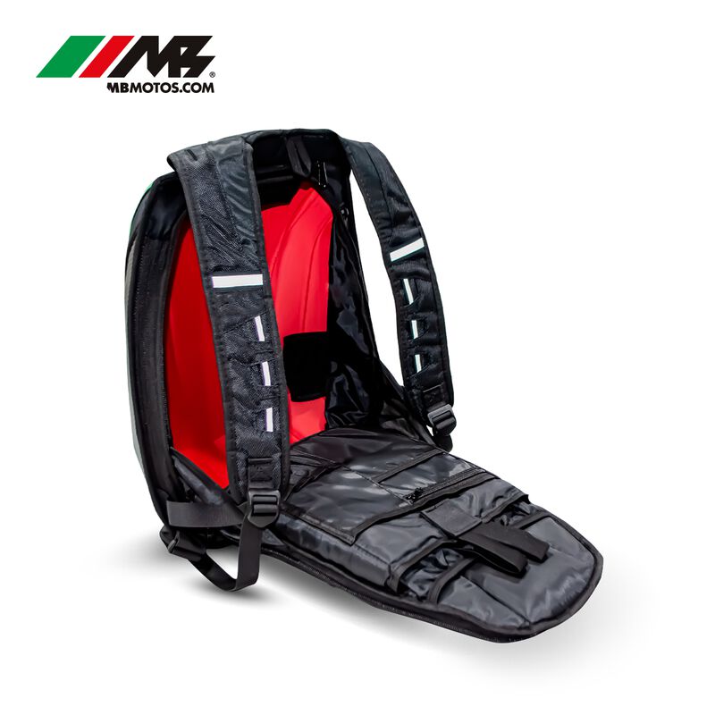 Mochila Axs Rigida Para Motociclista Naranja image number null