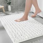 Alfombra De Ba&ntilde;o Ruggnovea 91 &times; 61 cm Blanca De Chenilla Lavable