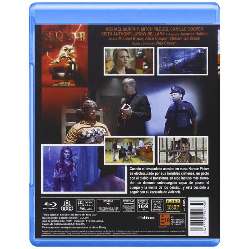 Shocker, 100.000 Voltios De Terror [blu-ray] (1... image number null