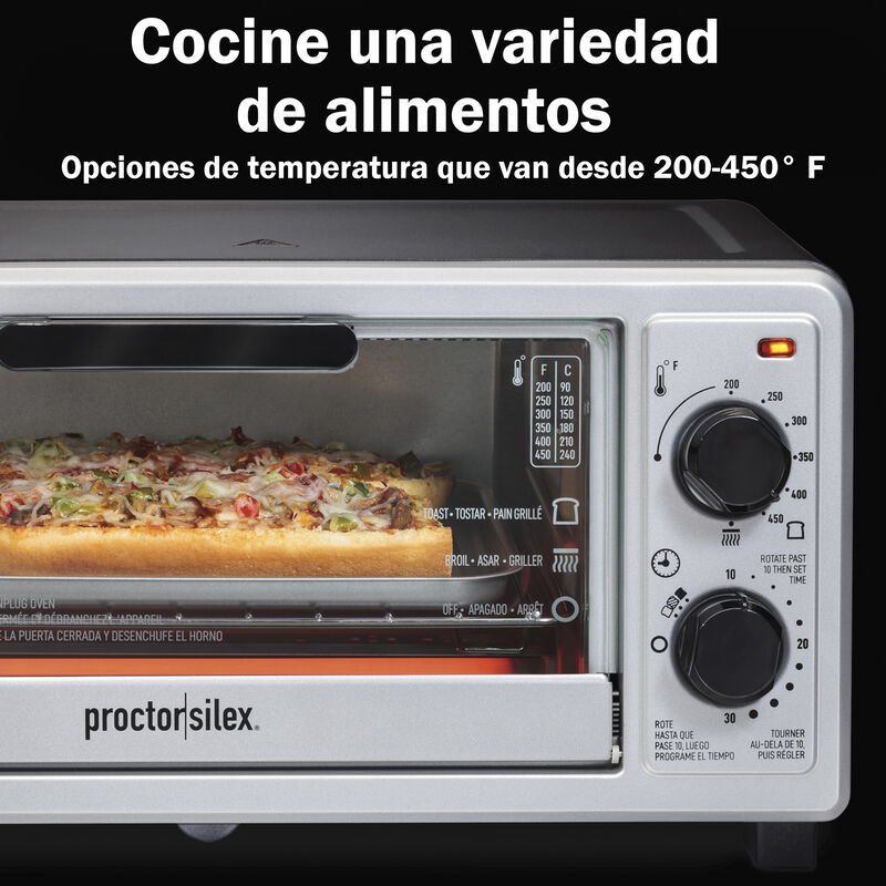 Horno Tostador Proctor Silex 4 Rebanadas Plata ... image number null