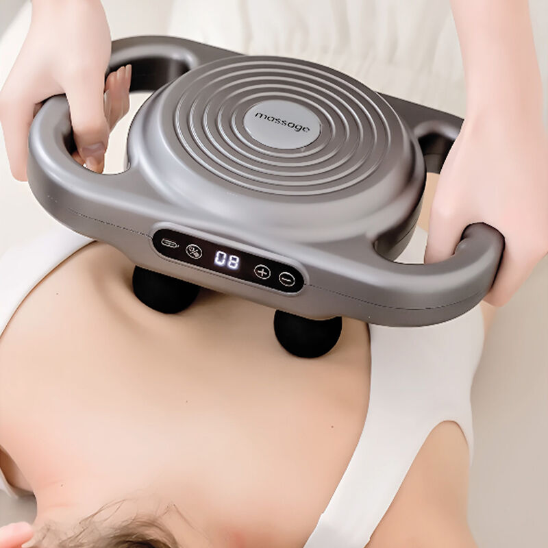 Pistola de masaje de 6 cabezas y relajador musc... image number null