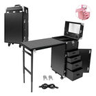 Mesa Manicura Plegable Bluetooth Usb Bocinas Negro
