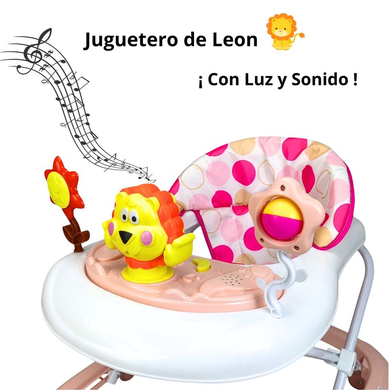 Andadera Le&oacute;n Con Luz, Sonido Y Asiento Acolcha... image number null