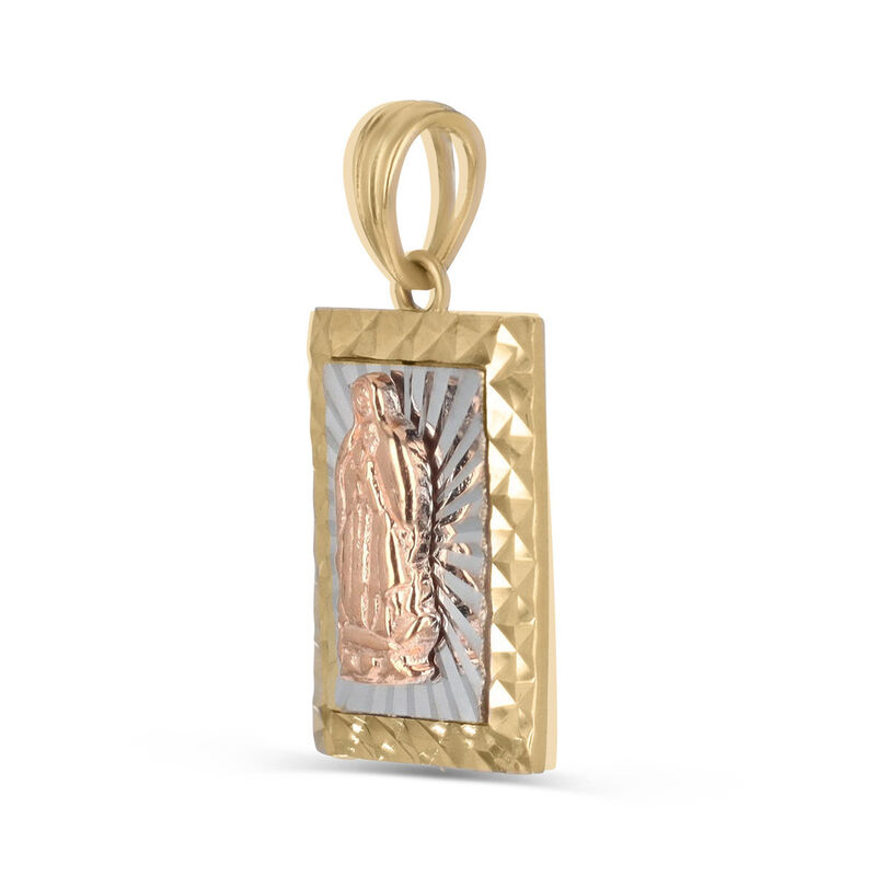 Medalla De La Virgen De Guadalupe Oro Florentin... image number null