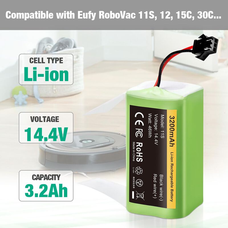 Bater&iacute;a Firstpower 3200 Mah Para Eufy Robovac 1... image number null