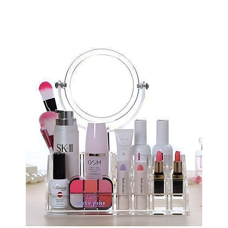 Organizador de cosméticos con espejo de acrílic... image number null