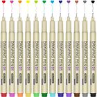Pluma De Dibujo Kousicoo 0.25 mm 12 Colores Sin Sangrado