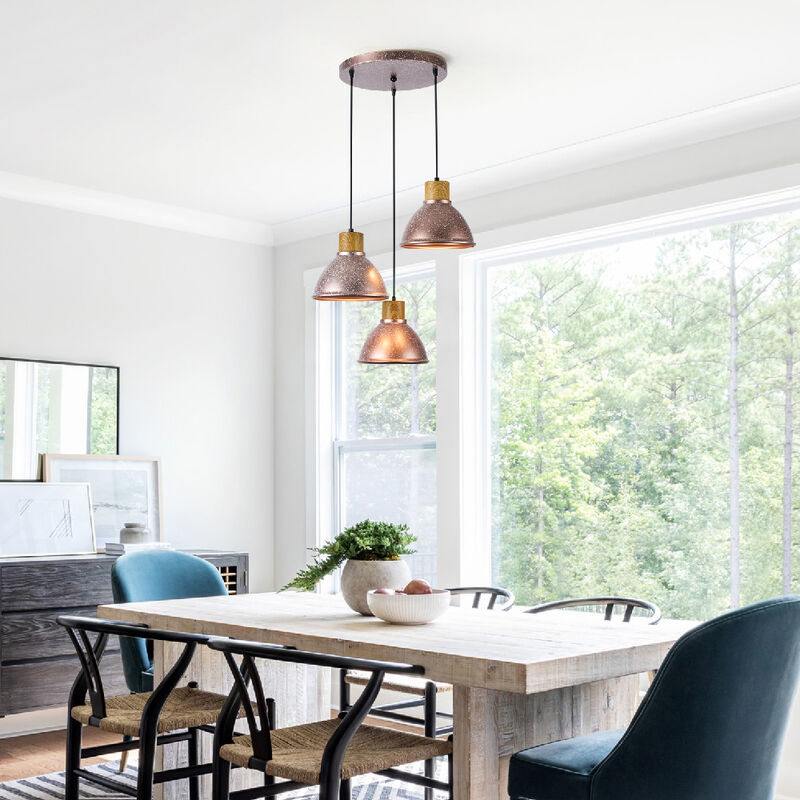 L&aacute;mpara Colgante de Metal 1.53 m de Altura, Pot... image number null