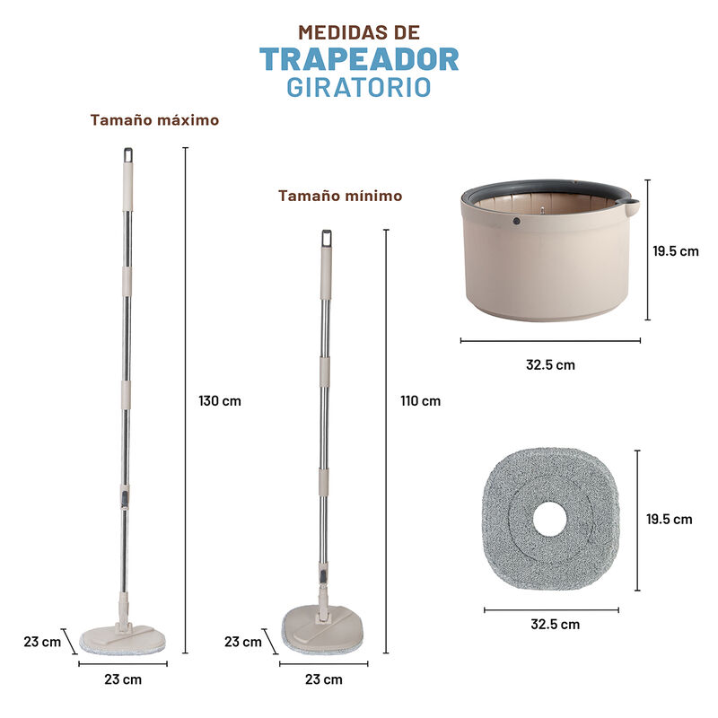 Trapeador Turbo Mop Auto-Lavado 360°- AGBOX image number null