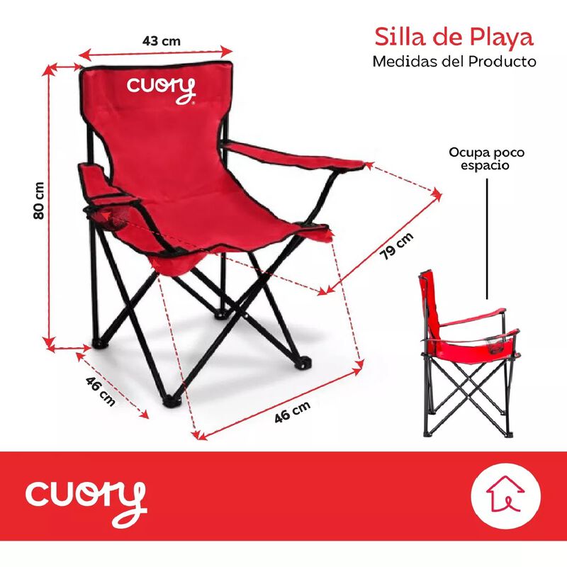 Silla Plegable De Playa Exterior Port&aacute;til Porta... image number null