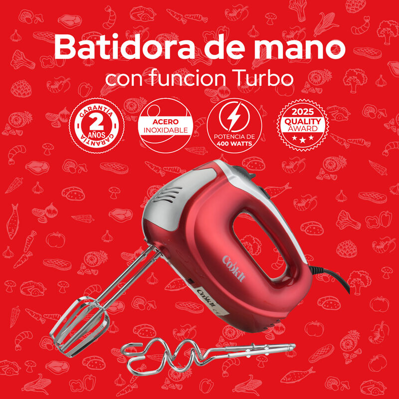 Batidora De Mano Cookit Chm01 400w 5 Velocidade... image number null