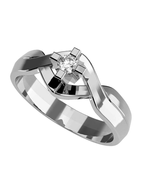 Anillo de Compromiso de 14K con Diamante de Lab... image number null