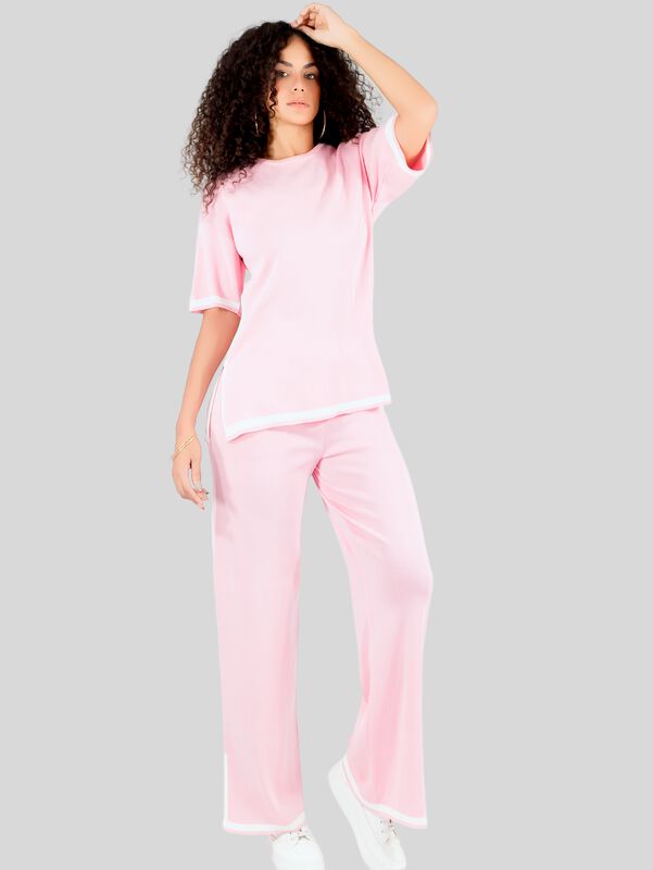 Conjunto Mujer 2 Piezas Playera Oversize y Pant... image number null