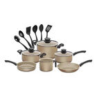 Batería Cocina Tramontina 15 Piezas Aluminio antiadherente Dorada