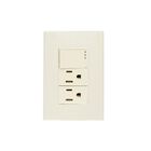 10 Pack Placa de 3 M&oacute;dulos 1 Apagador y 2 contactos color Marfil  iGoto