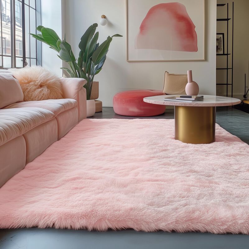Alfombra Pagisofe Rosa Para Dormitorio De Ni&ntilde;as... image number null