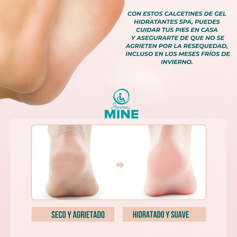 Calcetines Hidratantes con Gel Spa | Pies Suave... image number null