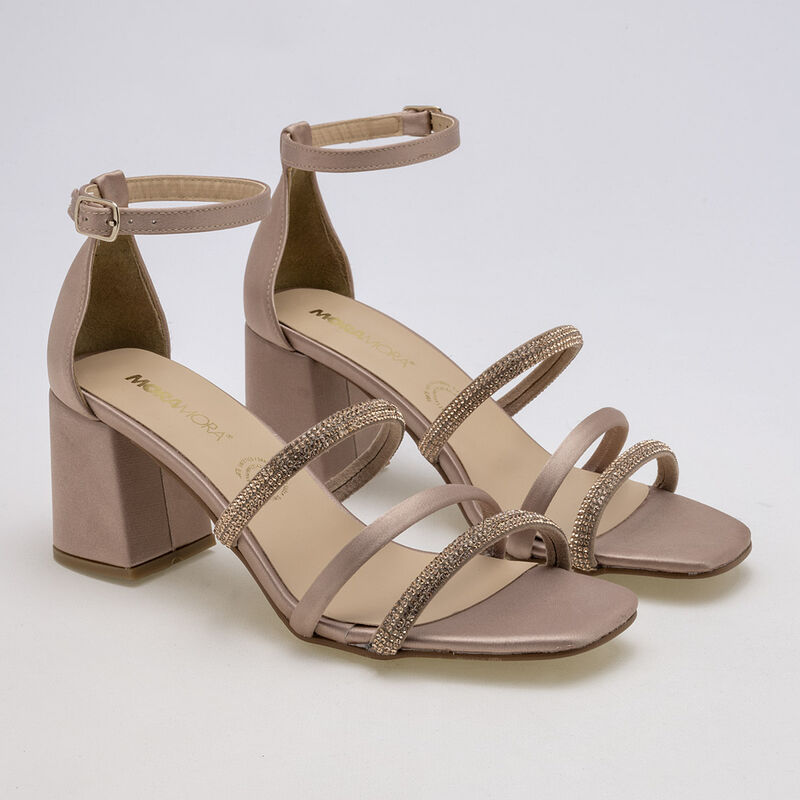 Moramora Zapatilla para mujer maquillaje satin image number null