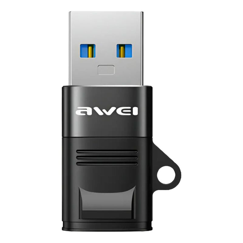 Awei Cl-13 Adaptador Usb Turn Tipo C (negro) image number null
