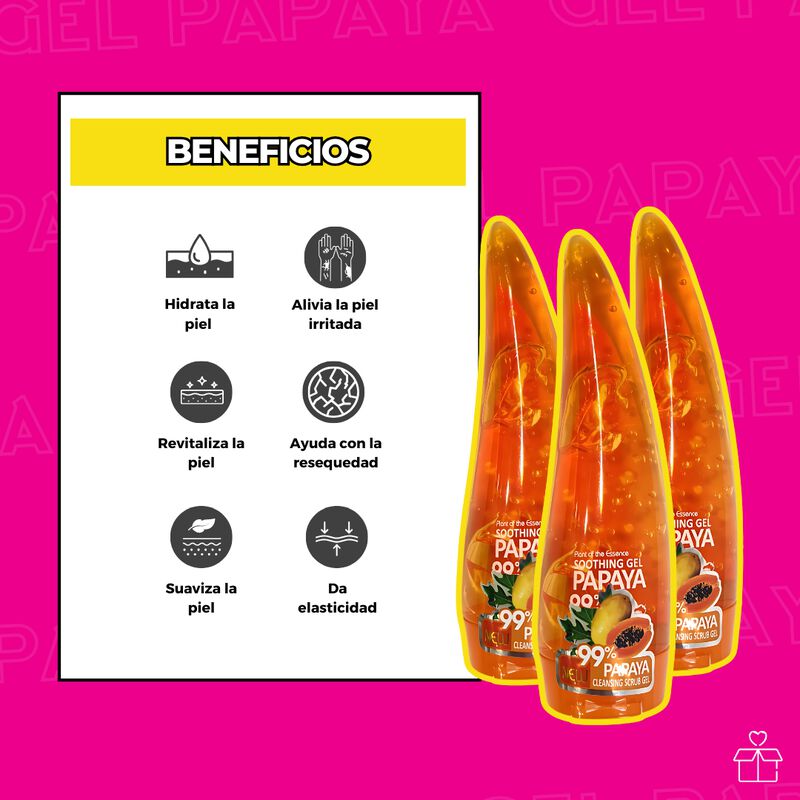 Gel De Papaya 99% Calmante Hidratante Suaviza C... image number null