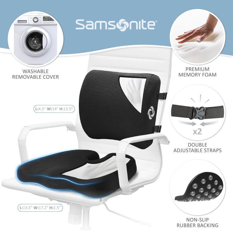 Juego De Cojines Samsonite De Espuma Viscoel&aacute;st... image number null