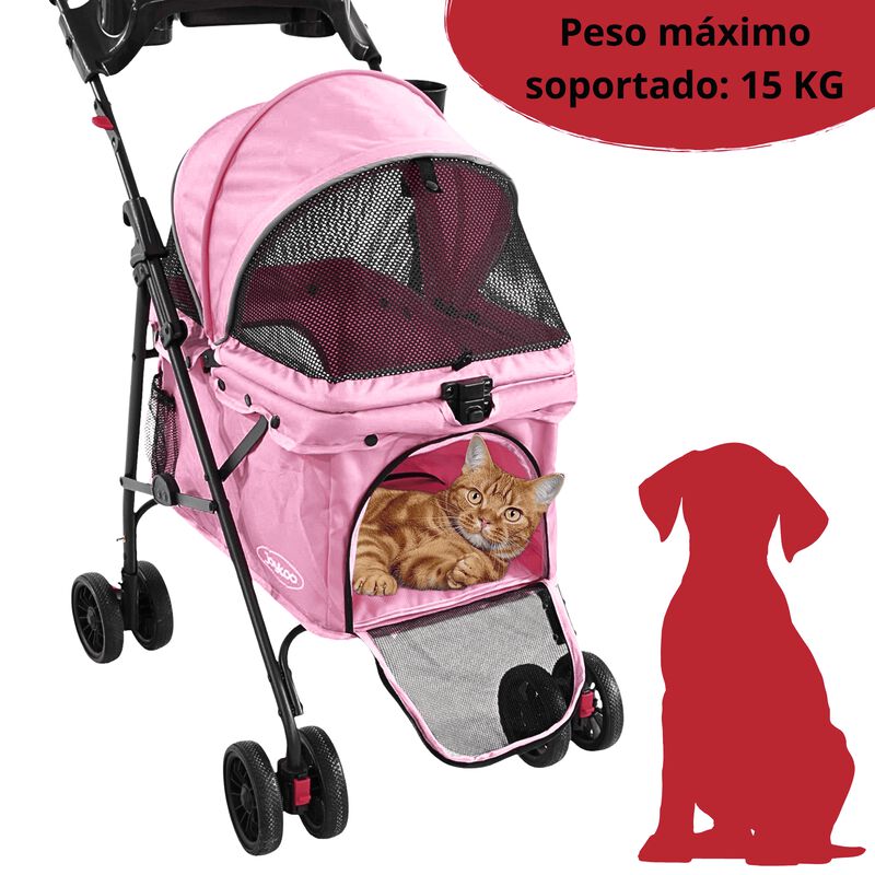 Carriola para Mascotas Cochecito para Perros y ... image number null