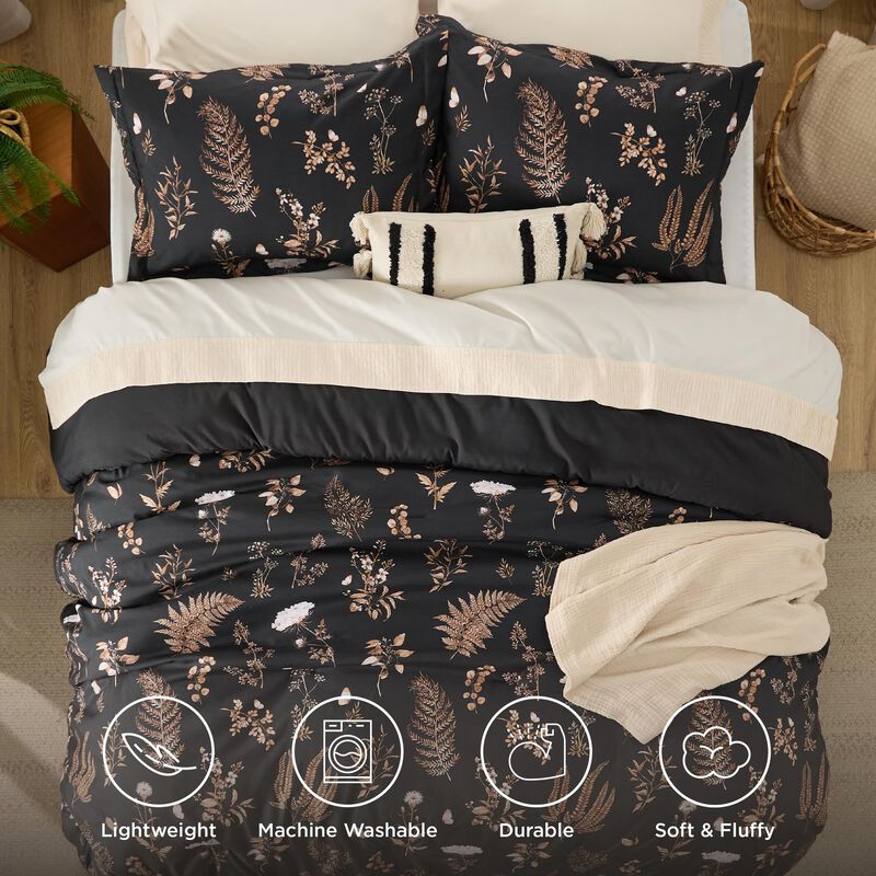 Juego De Edred&oacute;n Bedsure Floral Queen Size Con ... image number null