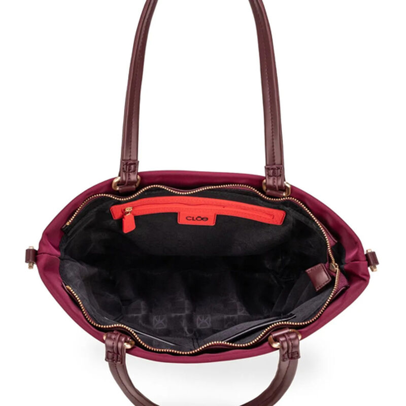 Bolso Cloe Tote Mediano Color Vino O25 081 image number null