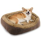 Cama Ortop&eacute;dica Lavable Para Perros Siwa Mary 64x53x20 Cm Color Marr&oacute;n