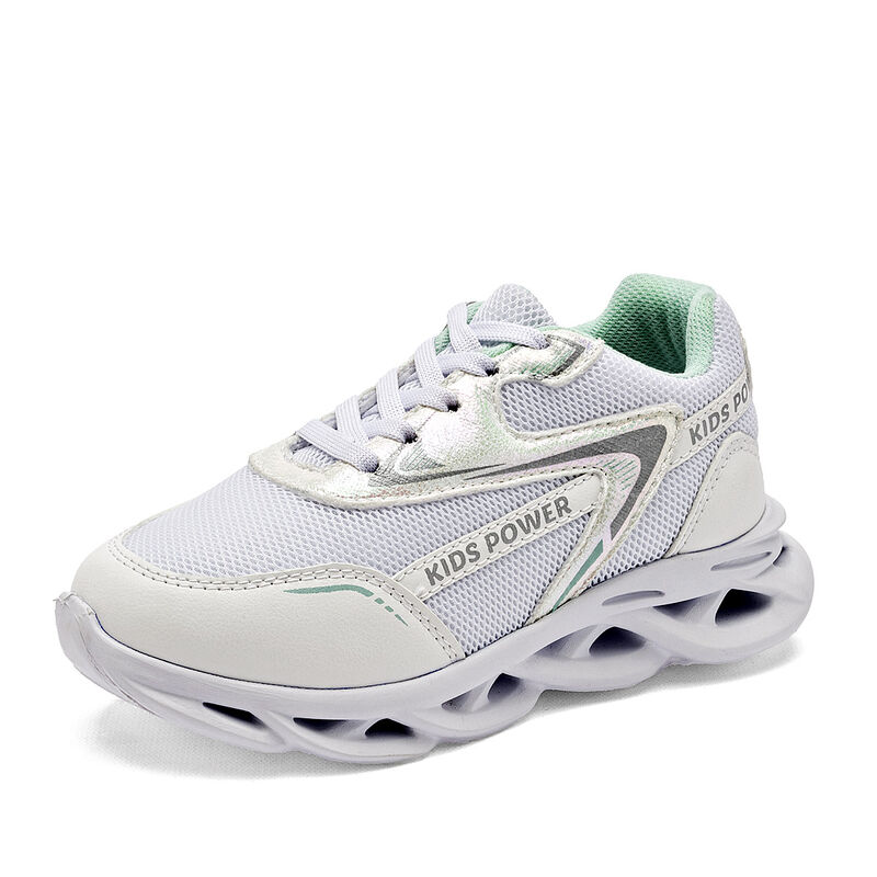 Lady One tenis para ni&ntilde;a blanco verde cod 14048... image number null