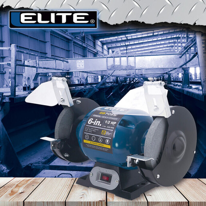 Esmeril de Banco 1/2 Hp Motor de Induccion Incl... image number null