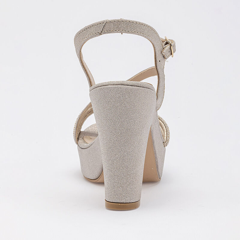 Stella zapatilla abierta para mujer dorado cod ... image number null