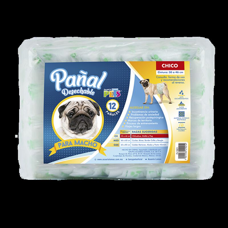 Fancy Pets Pañal Chico Para Macho - 12 Pz image number null