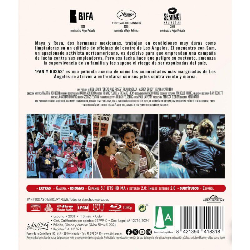 Pan y rosas [Blu-ray] (2000) image number null