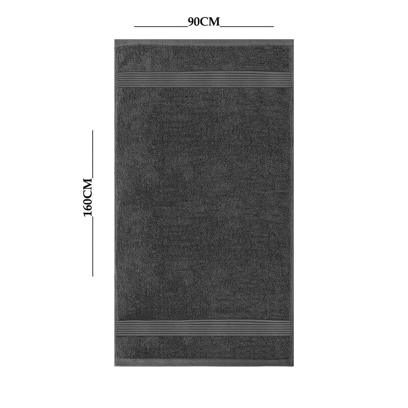Toalla Segovia Ba&ntilde;o 90cm X 160cm Gris Oxford image number null