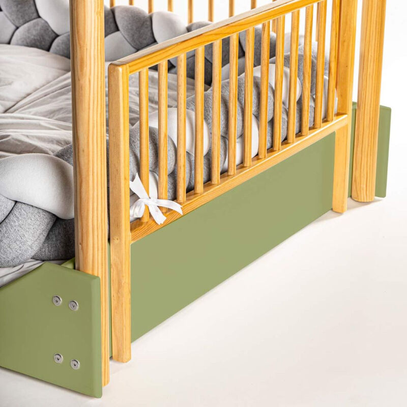 Cama Casa de Madera Montessori Individual Verde... image number null